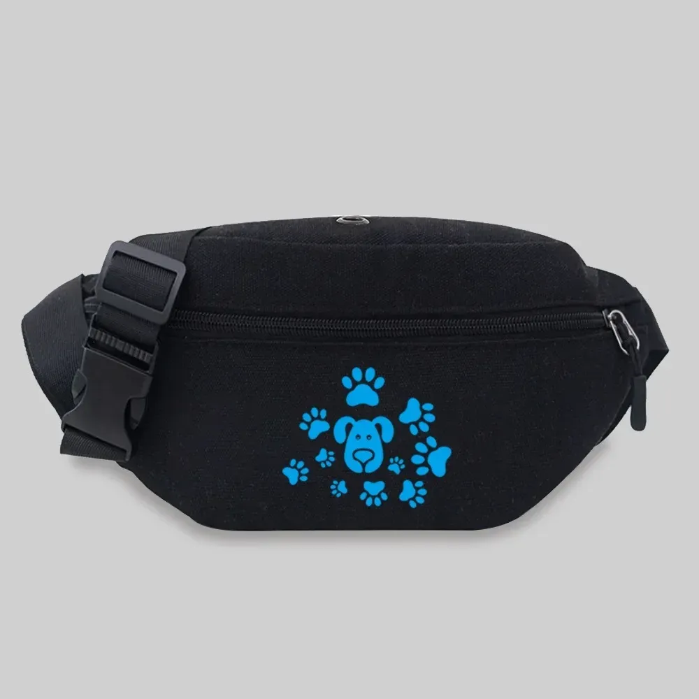 BAIYSFFG Fashion Waist Pack - Lightweight Fanny Pack With 2 Zip Pockets, Adjustable Strap (Blue)