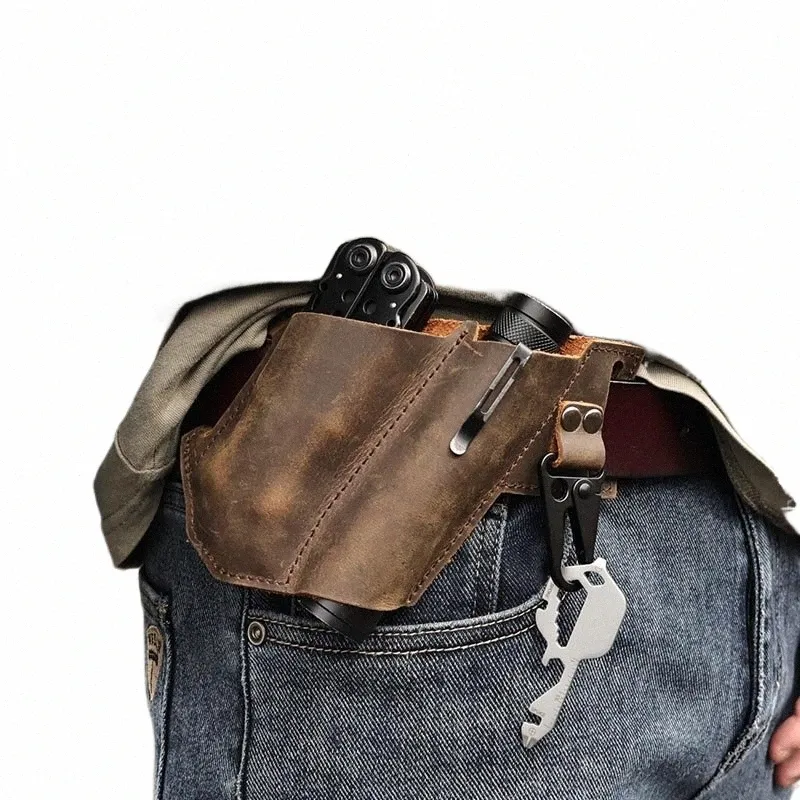 Premium Leather Multitool Plier Sheath With Belt Waist Pouch Ideal For ...
