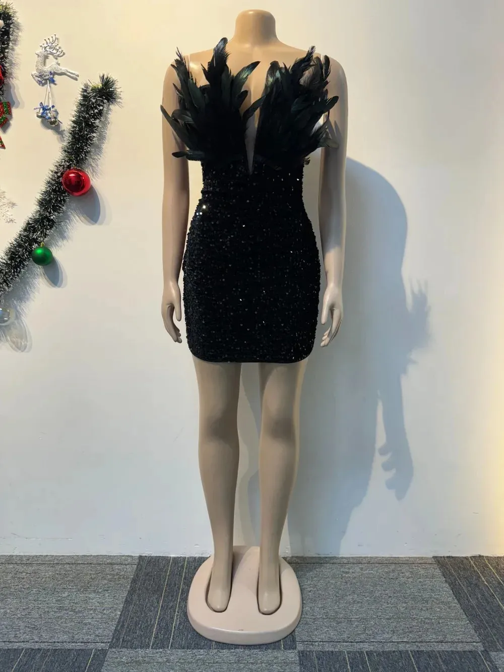 purple glitter mini dress Cyrus Purple Sequin Mini Dress - US 12 main image 0