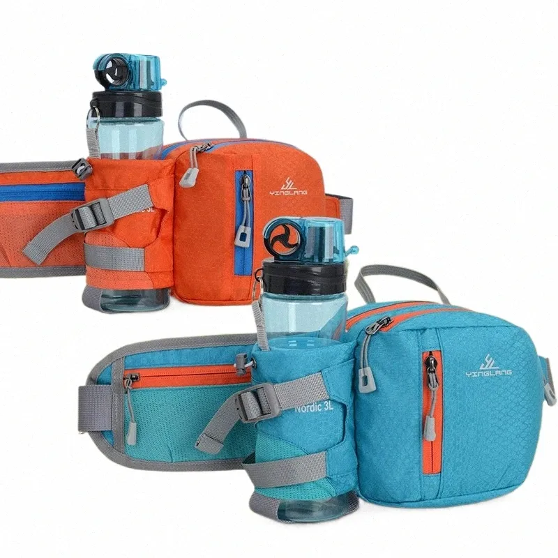 Running Waist Pack Belt Hydration Fanny Pack with Water Bottle