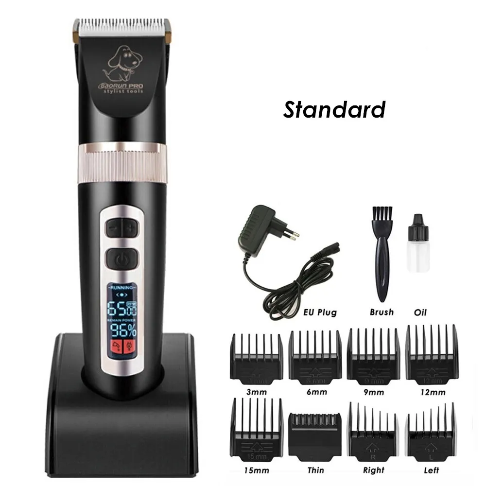 2024 NewDog Clippers For Grooming BaoRun P9 Professional Electric Pet Hair Clippers With LCD Display Rechargeable Cordless Cat Shaver Grooming Kit For Dogs Cats And Other Pets From Quanyuanfacai 43.07...