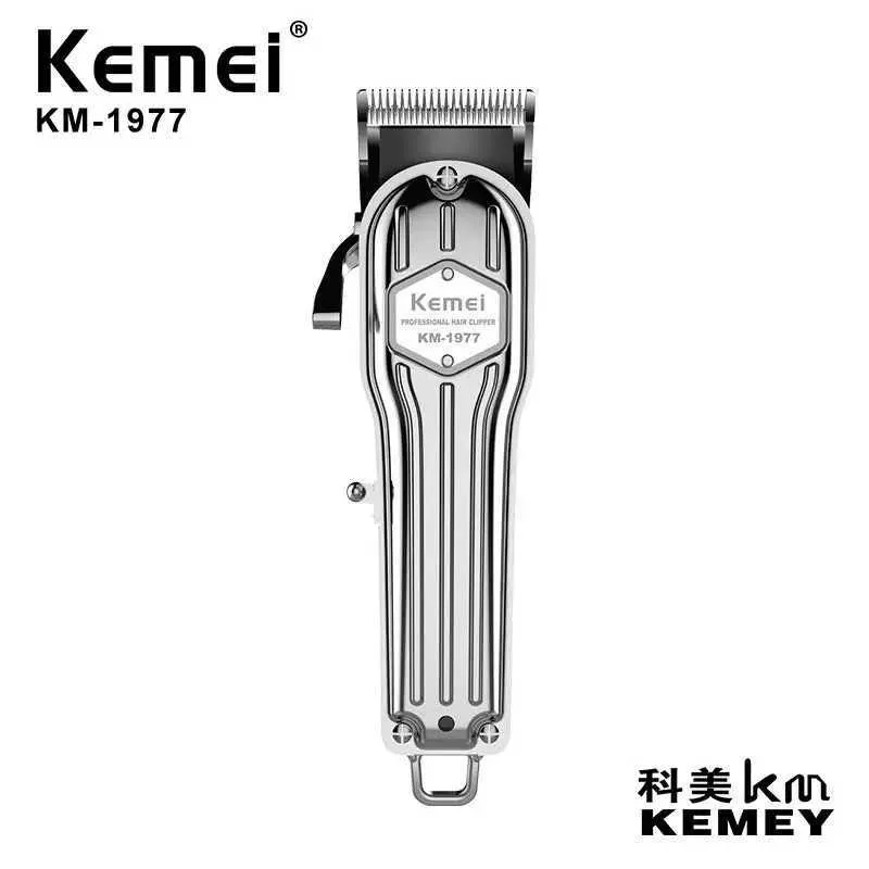 Kemei KM-1977 Rechargeable Electric Hair Clipper Metal High Speed