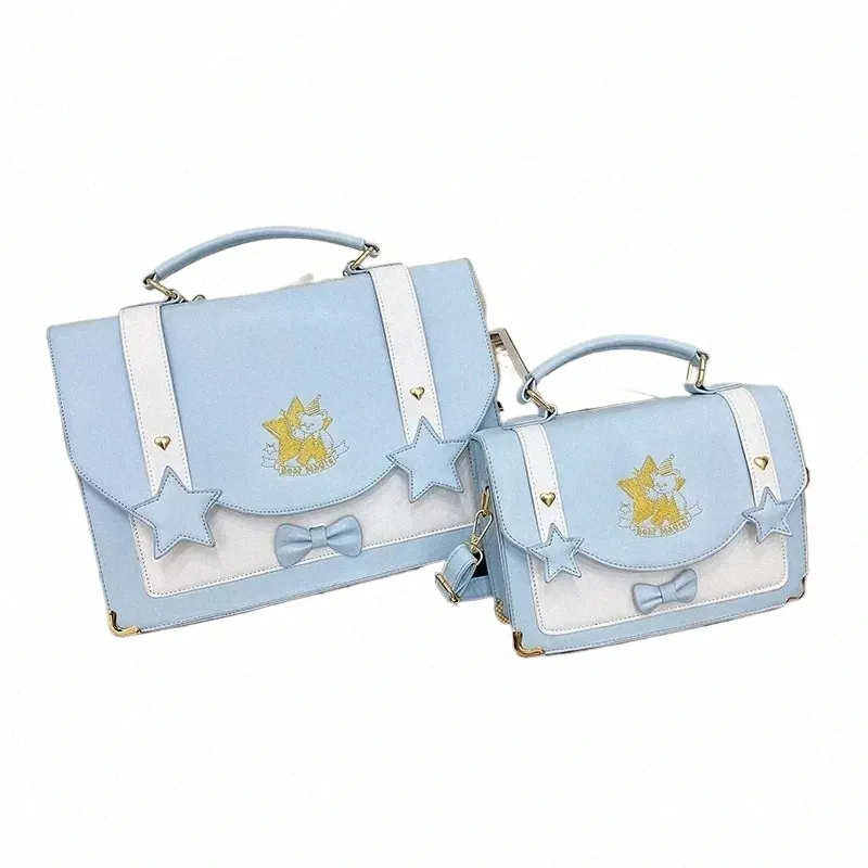 Ew Backpack 2024 Ew Sweet Cambridge Backpack Fi JK Uniform Menger Crossbody Bag Bow ...