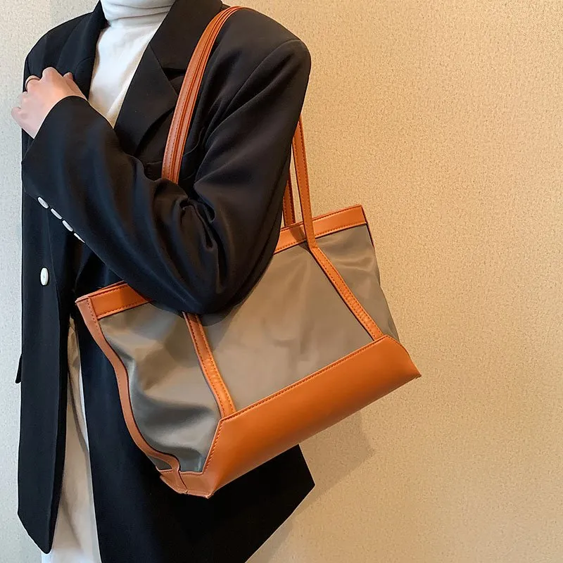 2024 Simple Big Shoulder Bag For Women Oxford Cloth Multi Functional PU Leather Soft And Spacious With Big Pockets Ideal For Leisure And Shop Use From Effortlesshobo 35.41 DHgate.Com