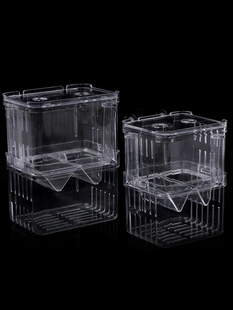 3-in-1 Acrylic Fish Breeding Box: Betta Aquarium Breeder, Hatching ...