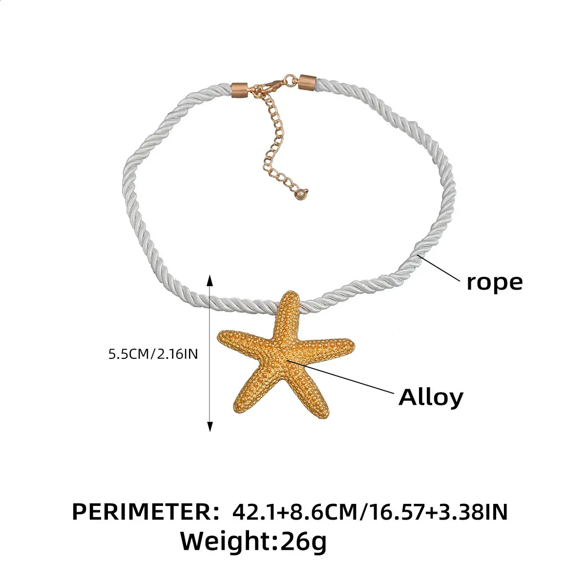 Mom And Baby Starfish Necklace With Aqua Crystals - Ocean Jewelry