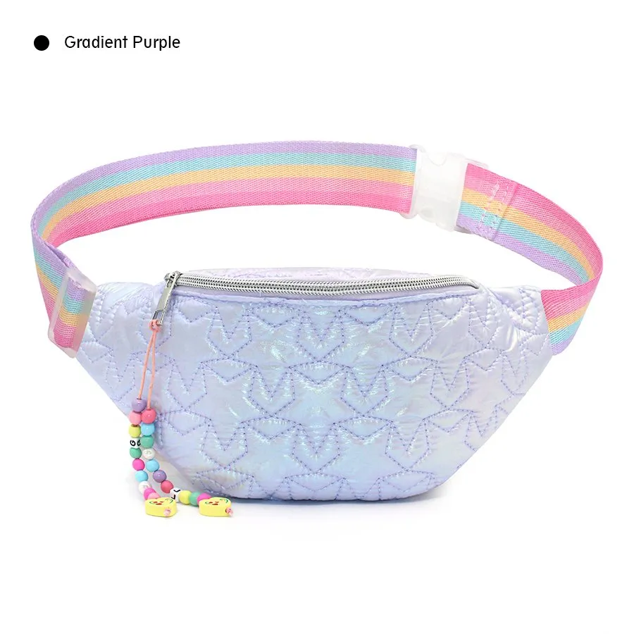 Blue holographic fanny pack sale