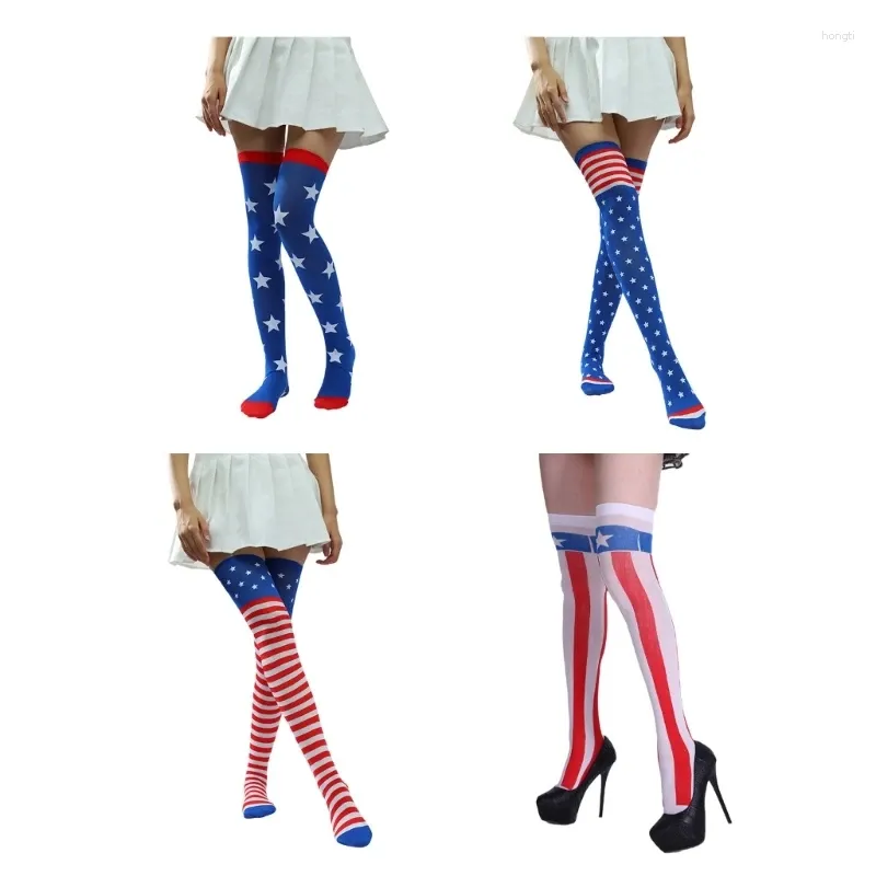 Star Print Thigh Novelty Knee High Socks For Women Novelty Costume Accessory From Hongti 11.06 DHgate.Com