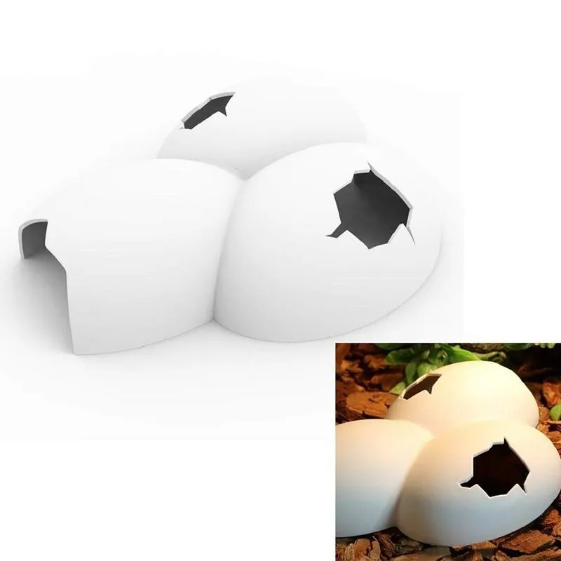 Insectss Hiding Cave Reptiles Shelter Aquarium Decorations Eggs Shell ...