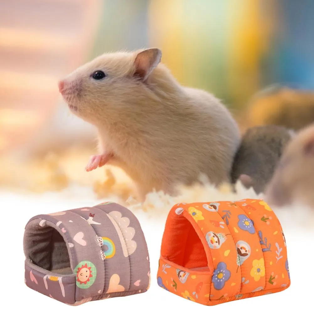 Cozy Guinea Pig Nest & Hammock – Soft Small Animal Sleeping Bed With Warm Mat