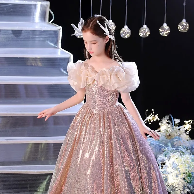 Fancy Dress Kids Cinderella Dress For 5 Year Girl Cheap 10 Years Birthday  Dress Free Shipping