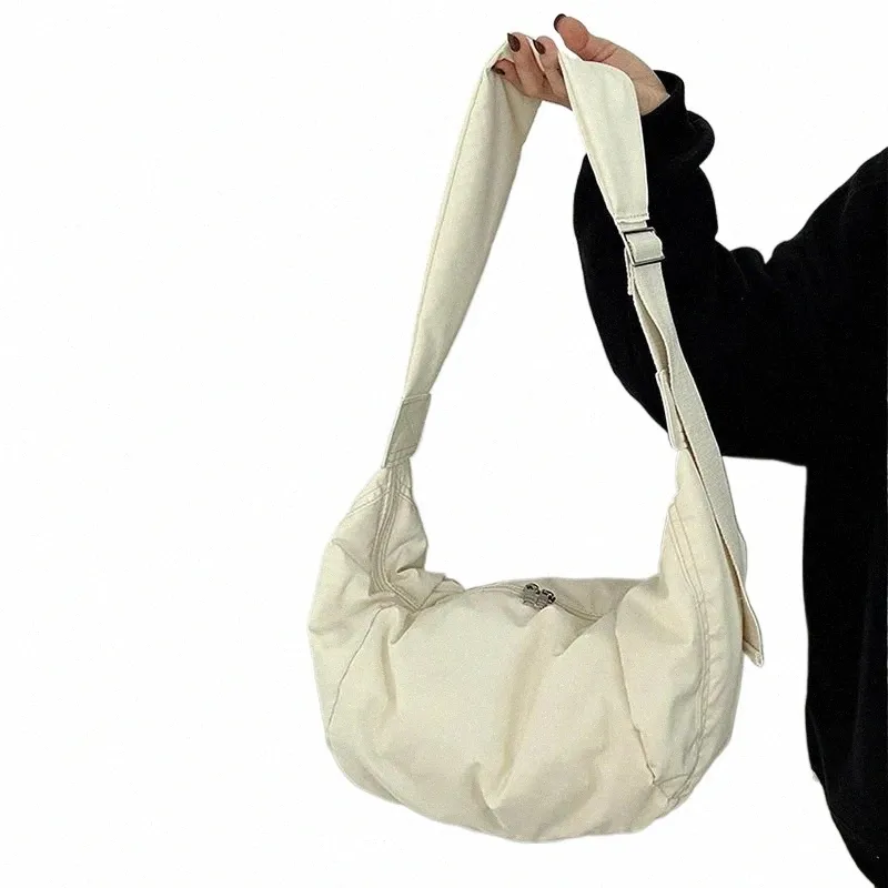 Oxford Cloth Shoulder Bag for Women - Casual Crossbody Hobo Bag with Dumpling Shape, Large Capacity, Half Moon Tote, 2024 Oxford Cloth Shoulder Bag for Women - Casual Crossbody Hobo Bag with Dumpling Shape, Large Capacity, Half Moon Tote, 2024