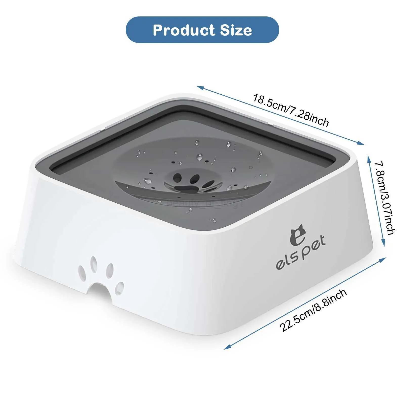 Kagrote Spill-Proof Cat Water Bowl - Anti-Leak Travel Bowl With Splash Guard For Cars & Home