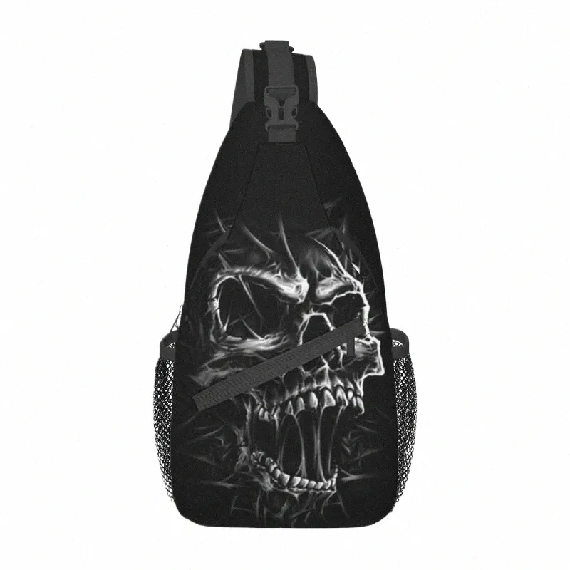 Men's Horror Doll Sling Bag - Lightweight Crossbody Chest Bag, Adjustable Strap, 8x4x15 Inches