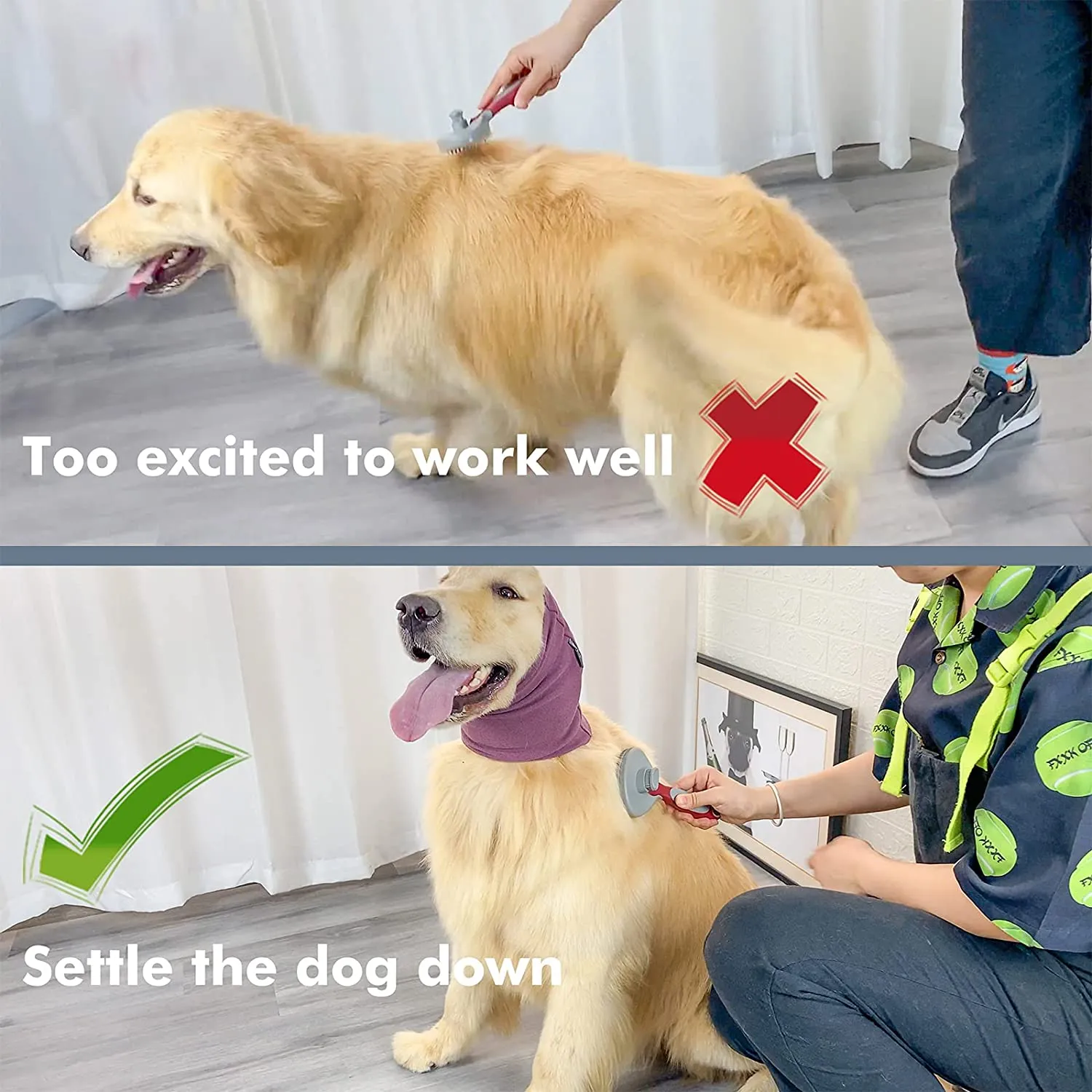 Bonaweite Dog Calming Hoodie Ear Wraps For Dogs, Dog Noise