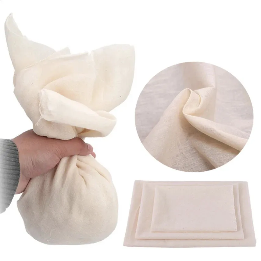 Lot De 6 Filtres à Tofu/fromage En Coton Blanc - NEUF Pour Cuisine