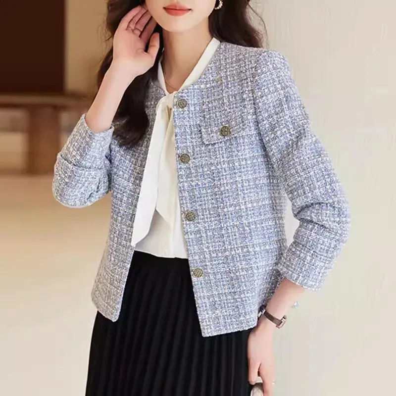 Y2K Tweed Jacket: Premium Womens Short Coat, Spring/Autumn