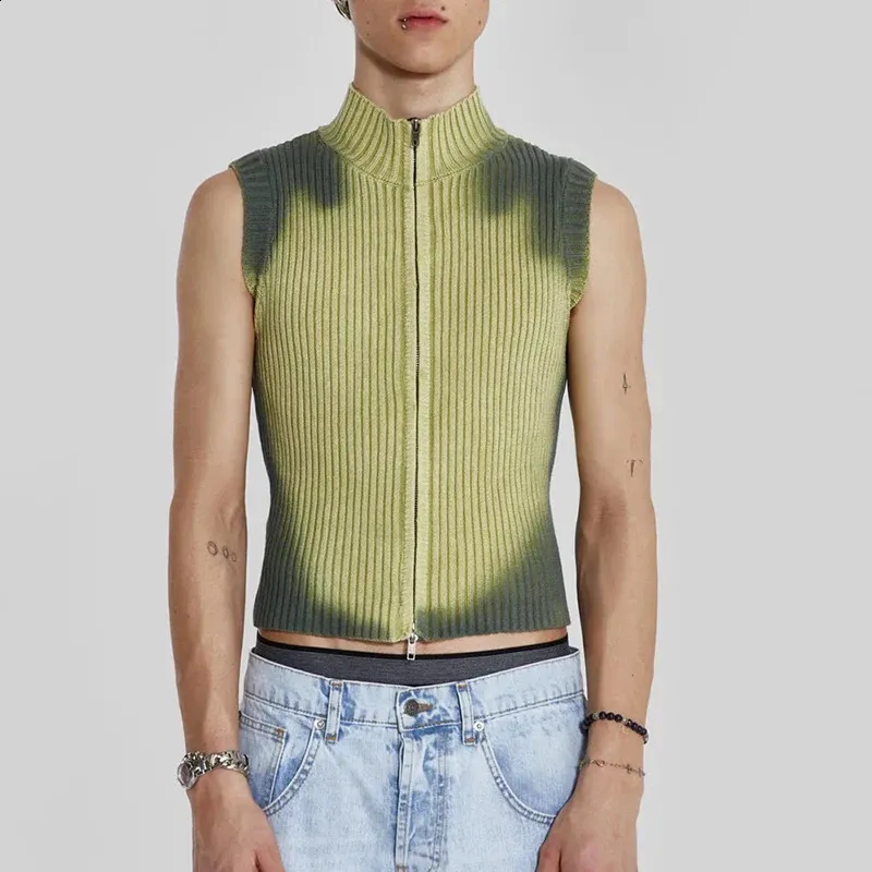 IEFB Men's Knitted knitted vest Pullover with IEFB Men's Knitted knitted vest Pullover with