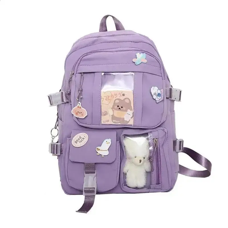 Japanese Aesthetic Laptop travel backpack with Pockets for