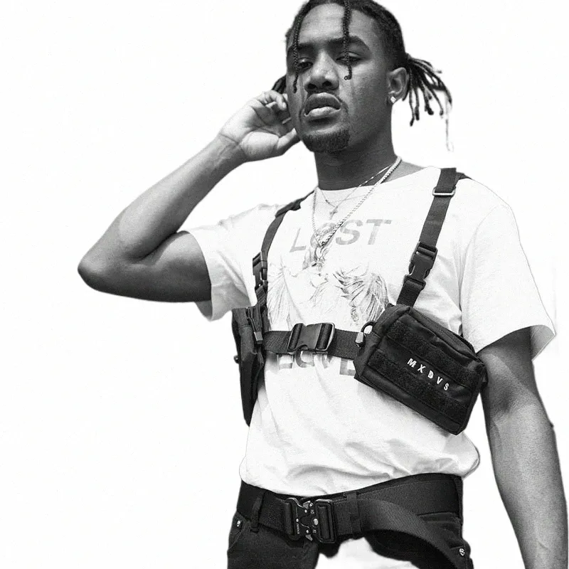 Unisex Punk Tactical Chest Rig Bag Streetwear Hip-Hop Functional Vest  Fanny Pack Women's Pocket Wallet Hot Sale!