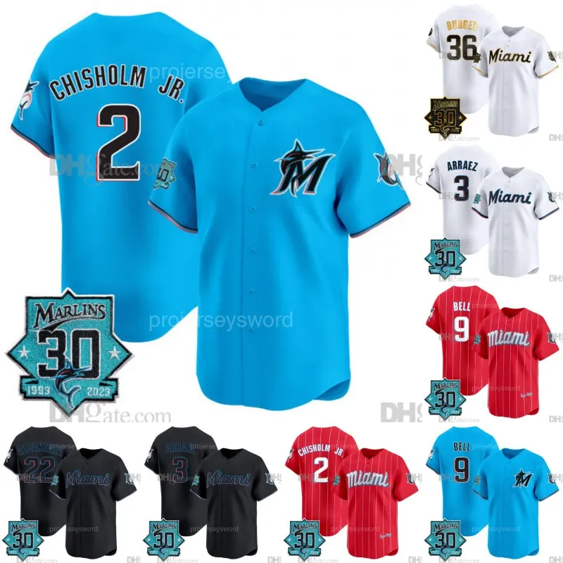 Marlins Baseball Jerseys Youth Adult Sizes Polyester Breathable Anti Shrink Quick Dry Custom Options Available