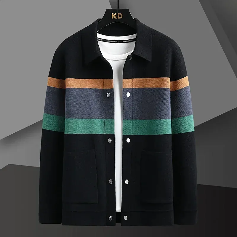 Knitted Color Matching Fleece Short Stand Collar Jacket Knitted Color Matching Fleece Short Stand Collar Jacket