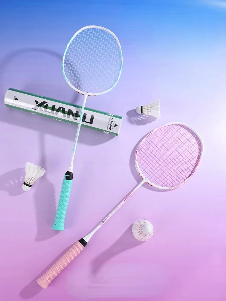 Ultra-Light Carbon Fiber Badminton Racket 52g/60g - Offensive Style ...