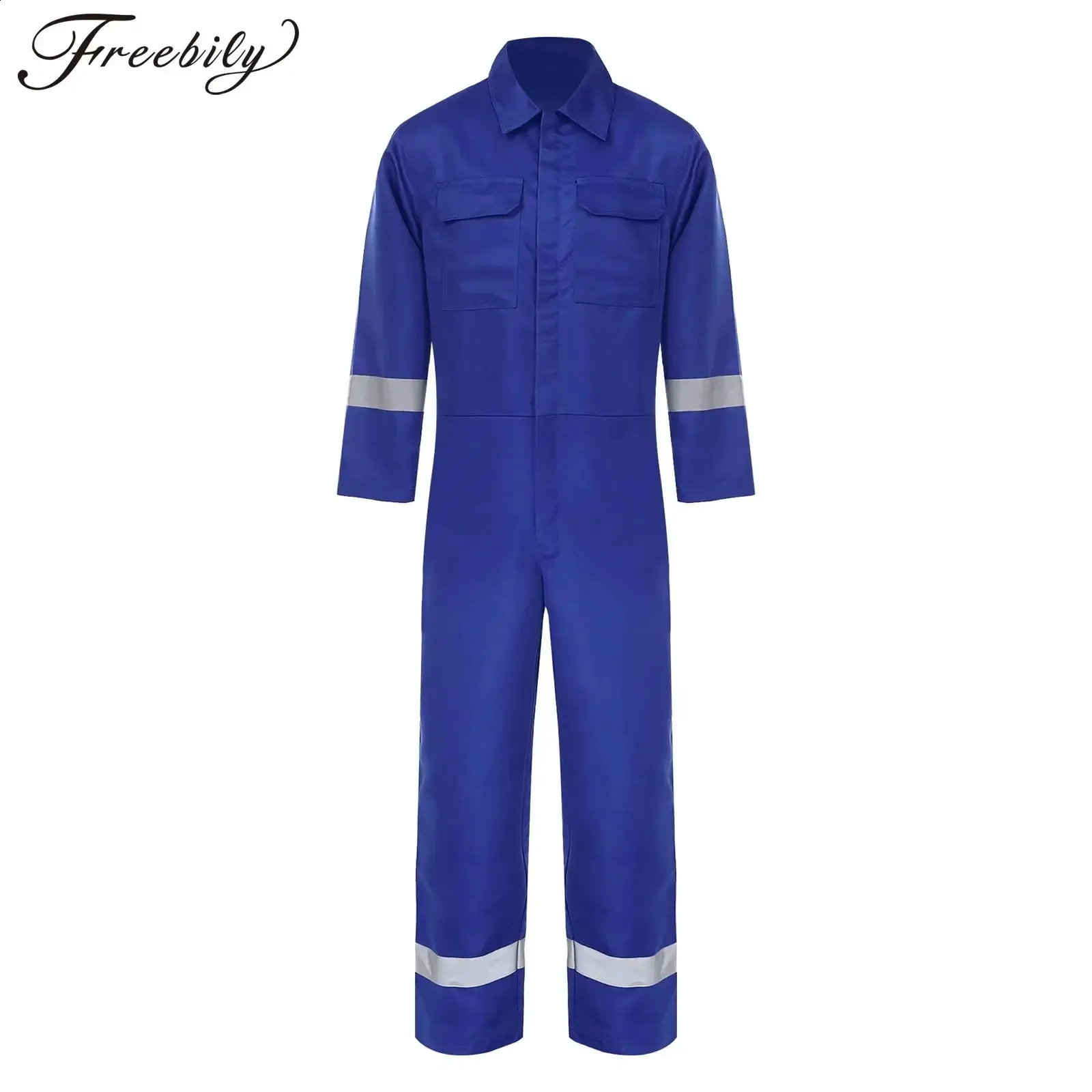 Mens Two Piece Blue Work Uniform, Overall Coveralls From Kong02