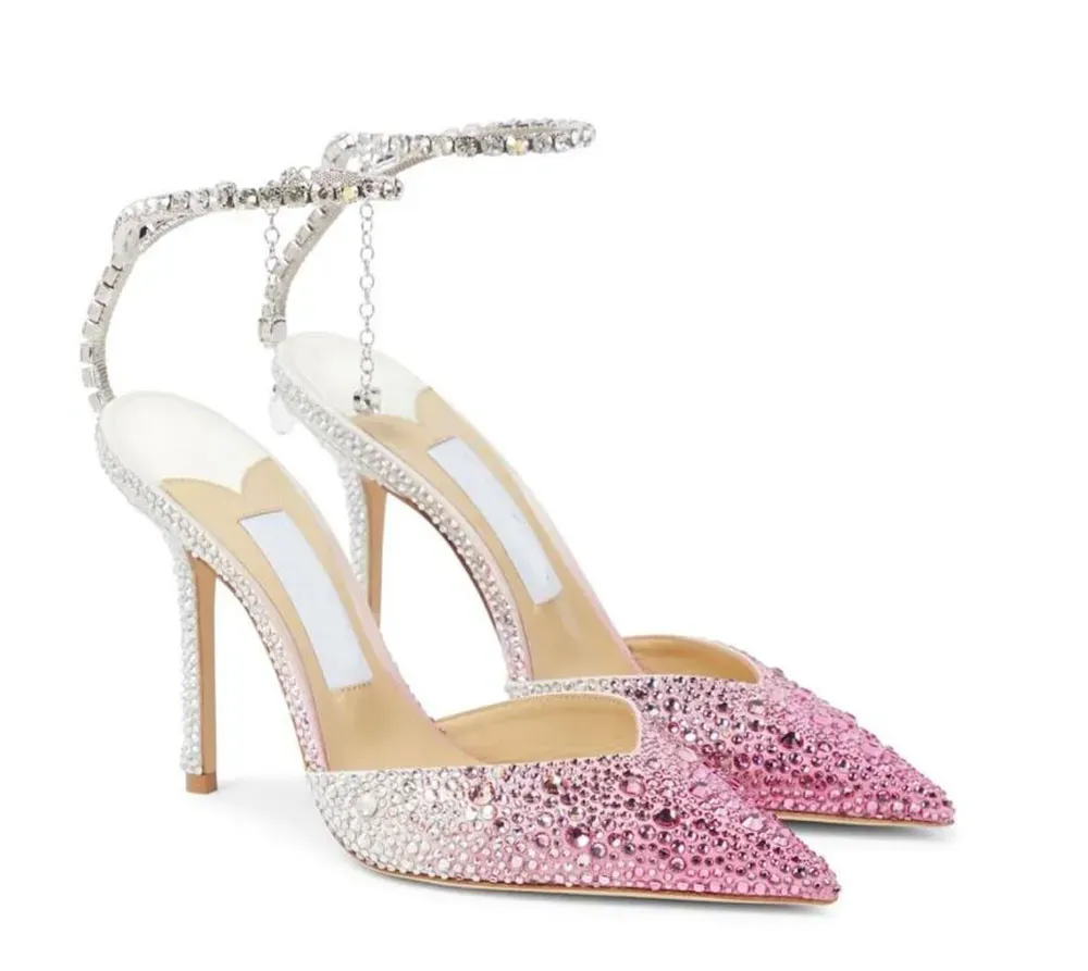 Crystal Ankle Straps Slingback sandals resorts for Women Crystal Ankle Straps Slingback sandals resorts for Women
