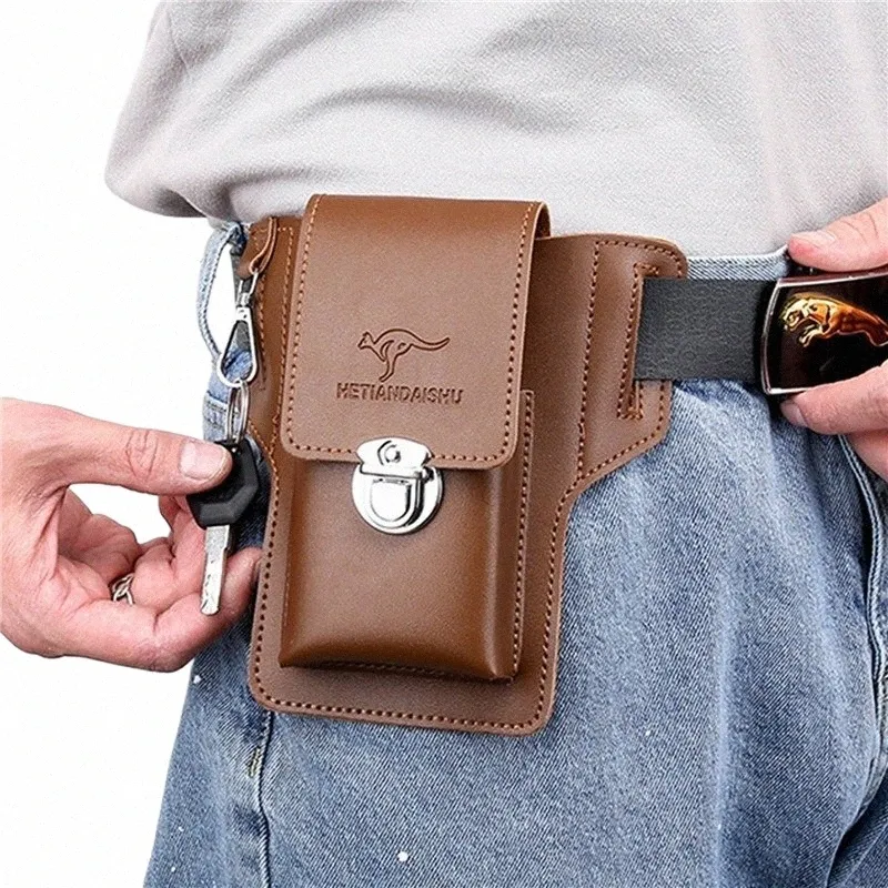 Mens Leather Mobile Phe Belt Bag For Men Set Vertical Fanny Pack With Belt For Work Site And Summer Wear From Sleekshoulder 8.34 DHgate.Com