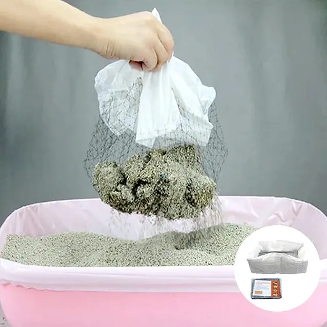 Large Small Mesh Cat Litter Box Liners Bags for Easy Cleaning with Drop Delivery