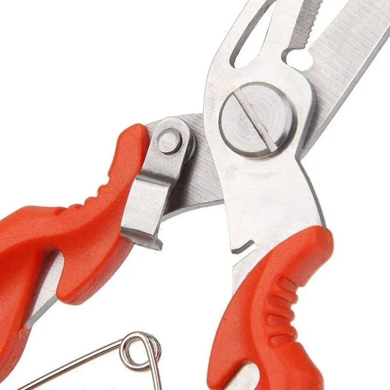 Lixada Pinze Da Pesca Multifunzionali 20 Cm - Corpo In Alluminio E Ganascia In Acciaio Inox, Con Tagliafilo E Rimuovi Amo, Custodia E Cordino Inclusi - Attrezzo Portatile - 2