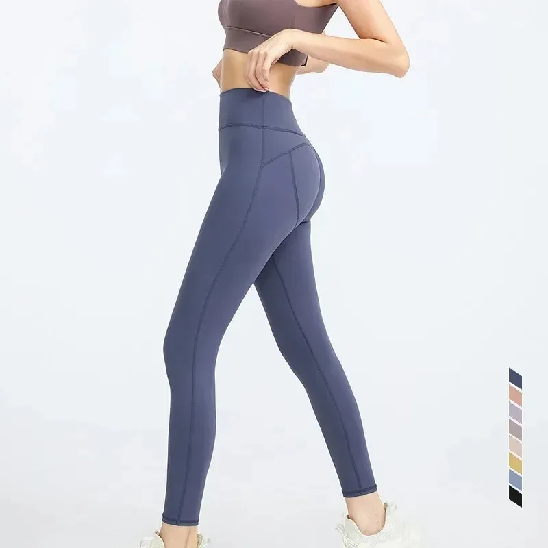 Leggins Donna Pantaloni Sportivi Sportivi Anticellulite Con Tasca - Foto 8