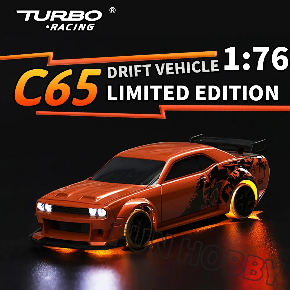 Limited Edition Mini RC Drift Car - 1/76 Scale C65, Desktop LCD