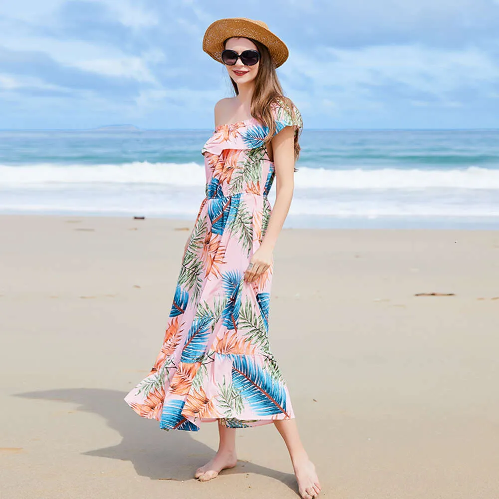 flowing dresses for beach Printed Fun Tassels Dress – The Beach Company main image 1