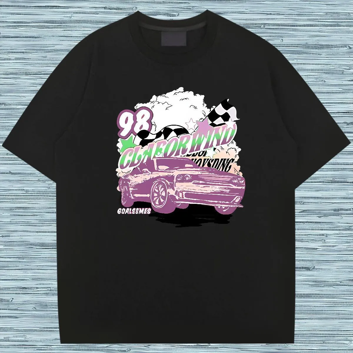 Camas De Anime Para Homens, 230g De Algodão Puro Camiseta Gráfica Camiseta  De Pescoço Redonda De Manga Curta Masculina Com Estampa De Anime De Carro,  Ajuste De Grandes Dimensões De $114,59 | DHgate, image size:1200x1200