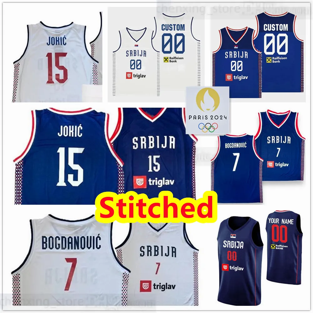 Serbia Basketball Jersey Jokic 15, Bogdanovic More! Stitched Fan  Edition, Show Your Support!