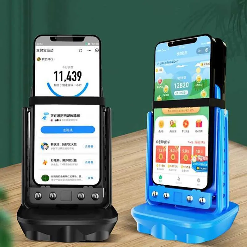 Podomètre Automatique Pour Téléphone – Secoue Deux Portables En Même Temps, USB, Pour Compter Les Pas Sans Bouger - 13