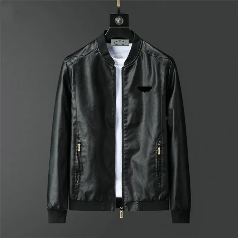 Mens Jackets Designer Men Leather Jacket European American Brand