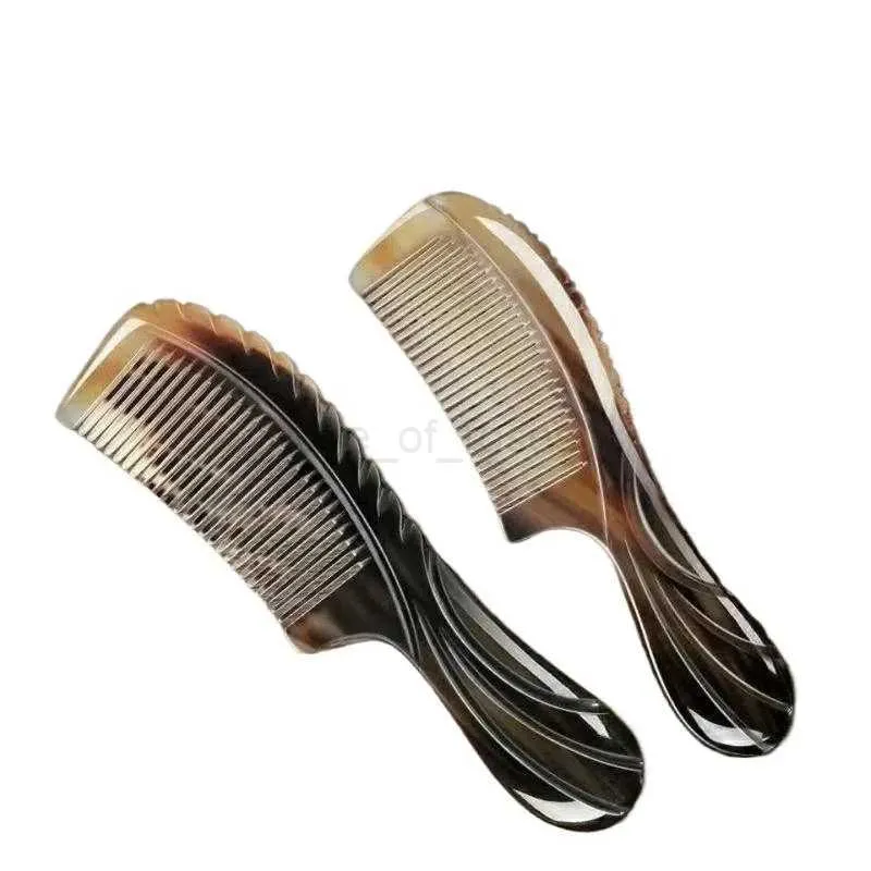 Natural Horn Comb Fine Tooth Anti Static Hair Brush... From  display picture 2