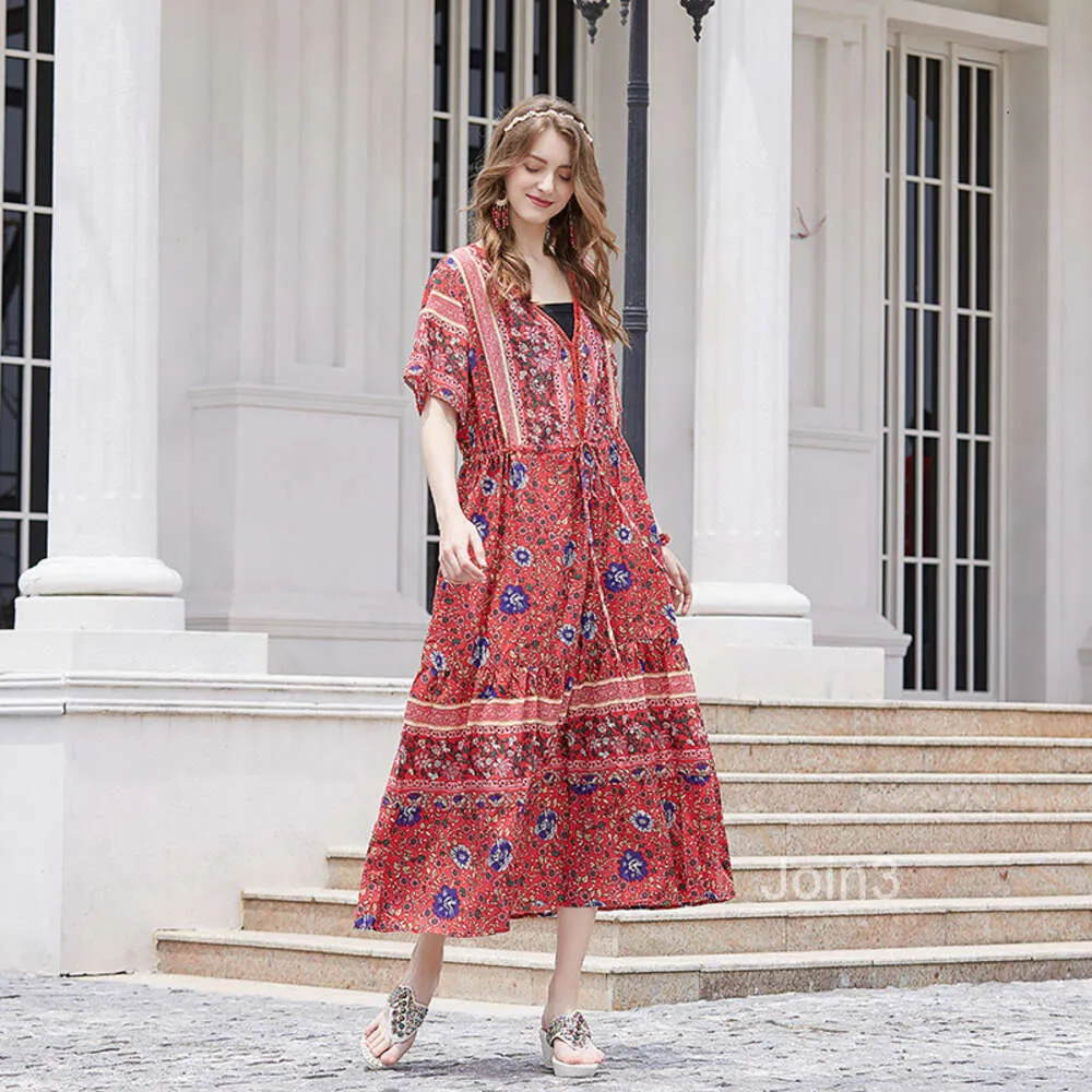 chinese dress ladies Calyx Cotton Victorian Maxi Dress main image 0