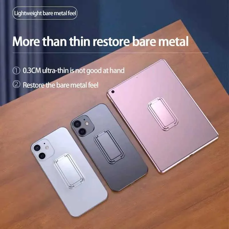 Supporto da tavolo retrattile con fibbia ad anello pieghevole, supporto magnetico in metallo per auto, supporto per telefono cellulare M240725_voghion.com