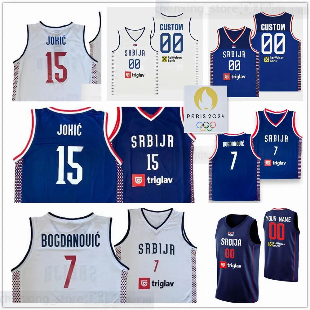 Serbia Basketball Jersey Jokic 15, Bogdanovic More! Official Team  Gear, High-Quality Fabric, Show Your Support!