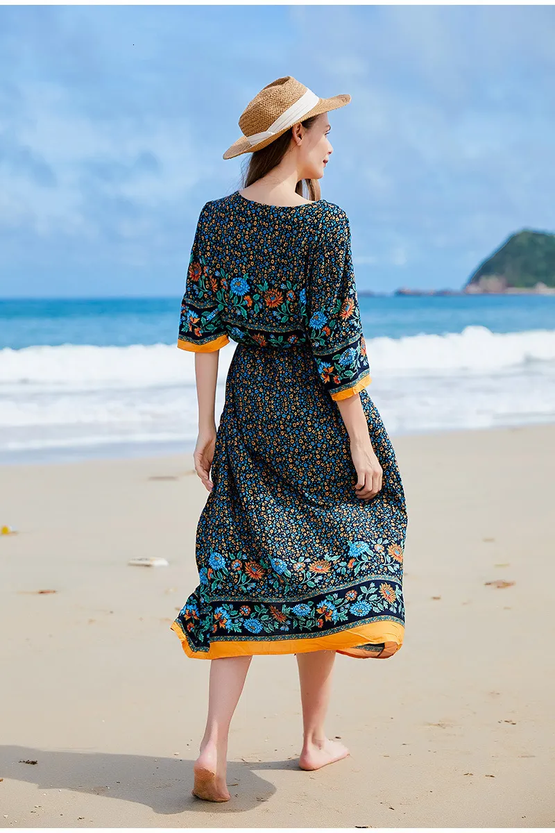 cheap beach dresses online Black Aqua Cotton Beach Dress with Embroidery  Lindsey Brown