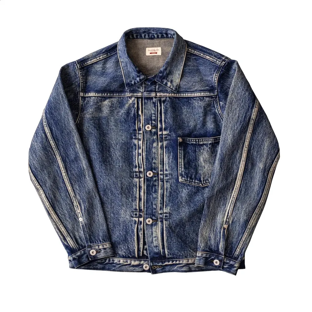 DHgate.com:Distressed Type I Denim Jacket with Western Flair 