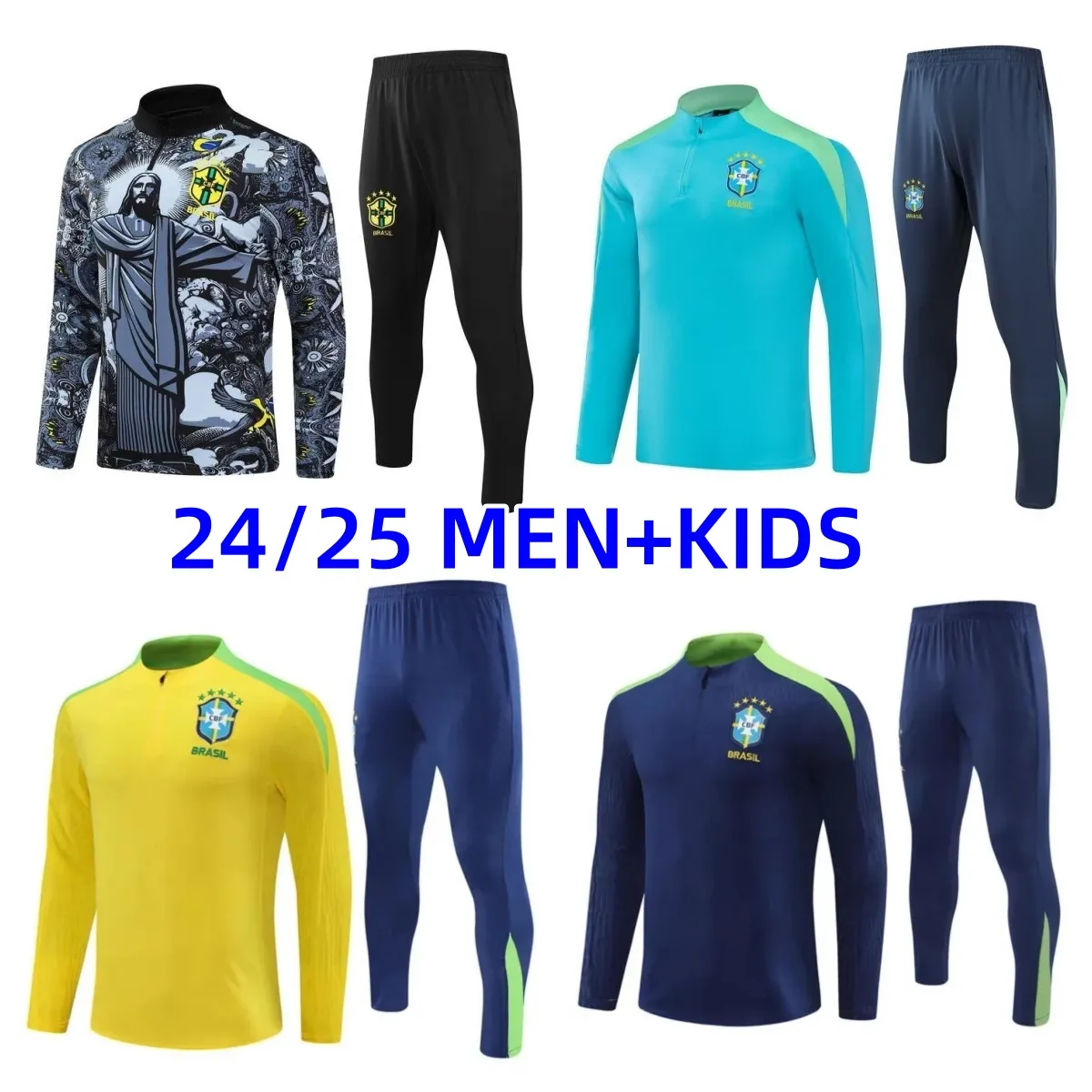Save Big on Bulk Brazil Jersey With Jesus Brazil Tracksuit 2025 Youth  Neymar Soccer Training Suit Kids Football Kit Best Deals on DHgate - Main Image