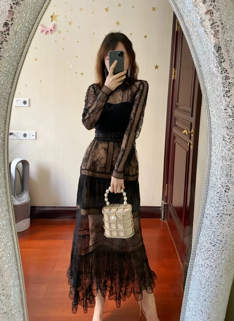 S-elf-portrait Women Sleeveless Black Lace Mini Dress from Dhgate Basic & Casual Dresses - price 112.49 S-elf-portrait Women Sleeveless Black Lace Mini Dress from Dhgate Basic & Casual Dresses - price 112.49