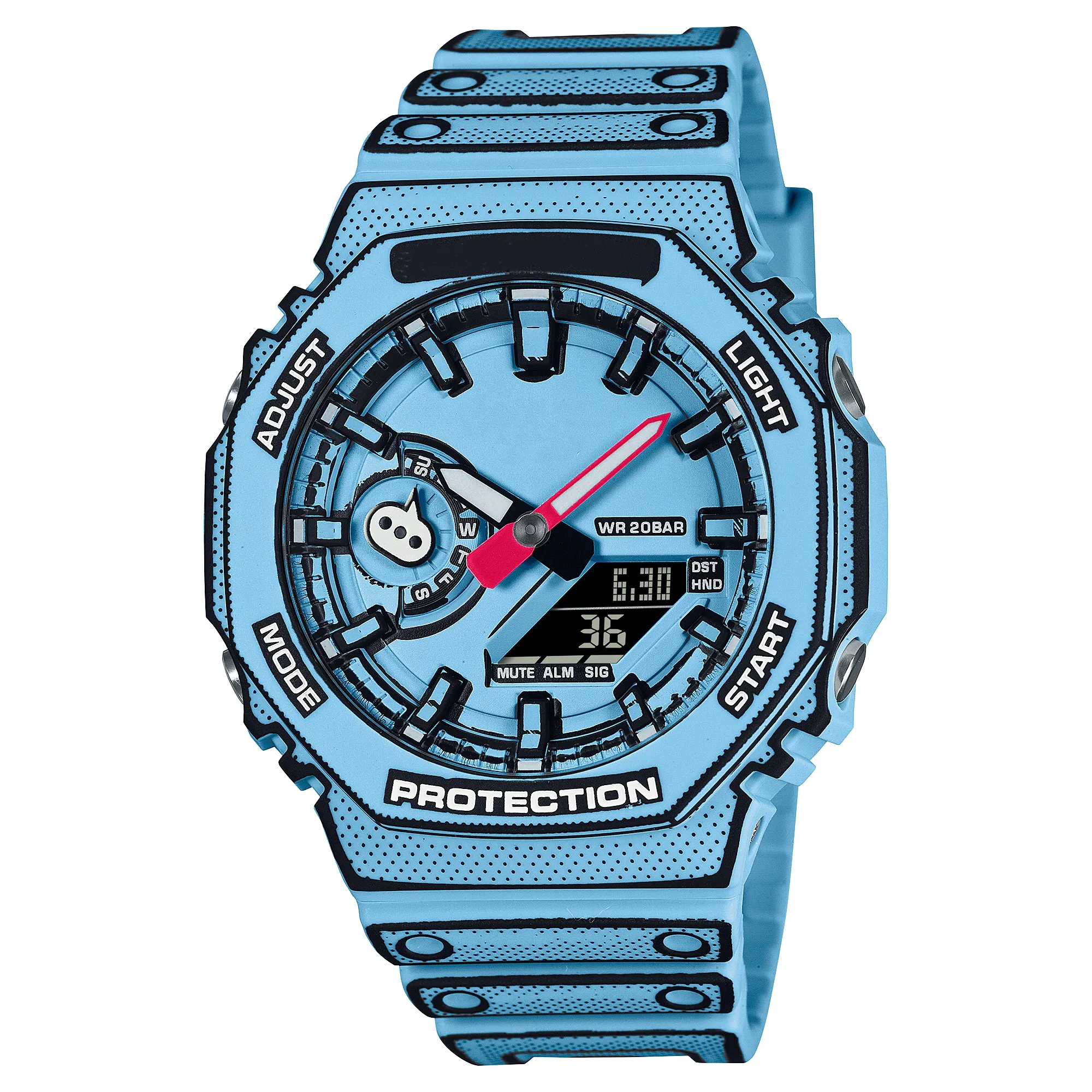 GA2100 Sports Digital Quartz Analog Digital Watch With Full Function LED Automatic Hand Lift World Time Dual Display And Oak Series Design From Margot111 21.86 DHgate.Com