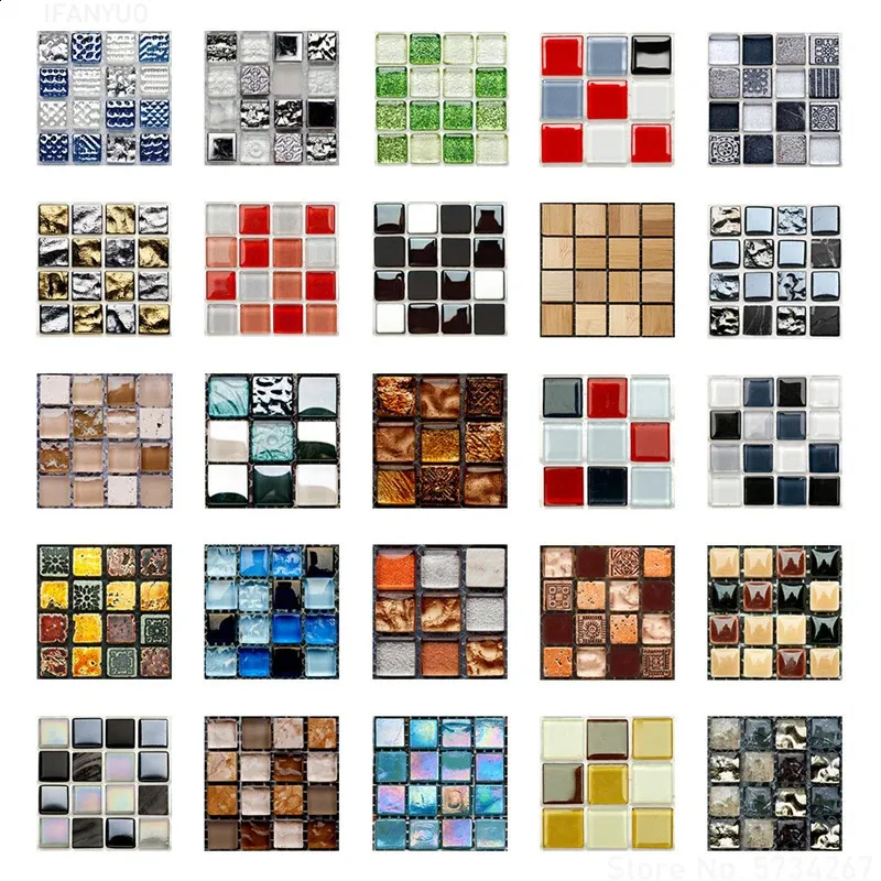 Mosaico Sticker Set Mosaic Tile Stickers Waterproof... From Homehaven, $11.37 | DHgate.Com