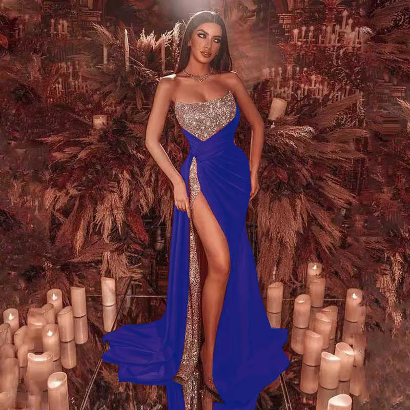 Runway Dresses 2024 Womens Sequins Split Plus Long Dress Sexy Off Shoulder  Skirt Swing Dress Evening Dress from Dhgate Runway Dresses - price 19.05